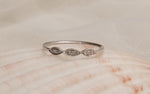 Load image into Gallery viewer, Twisted Diamond Ring, 14k Solid Gold, Natural Diamonds, Gift for her, Everyday Stackable Jewelry, Dainty Stacking Ring
