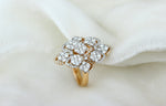Load image into Gallery viewer, Cocktail Diamond Ring in 14k Solid Gold, Natural Diamonds, Gift for her
