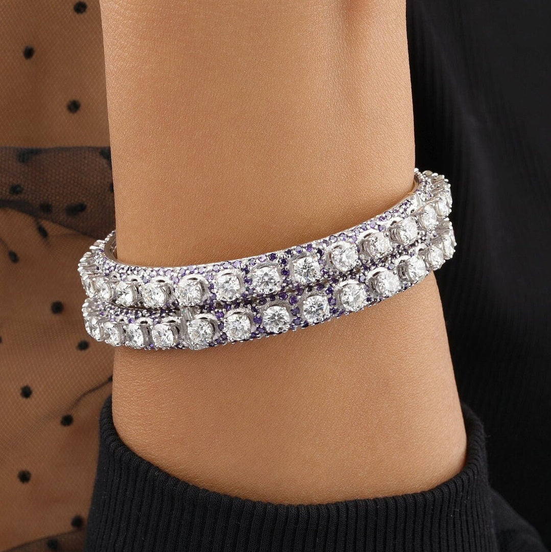 Blue Sapphire diamond Bangle Bracelet, 16 ct Solitaire Diamond Bangle, 14k Solid Gold, Heavy Diamond Bangle, Moissanite Bracelets, Classy