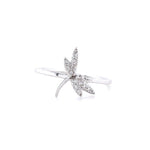 Load image into Gallery viewer, Diamond Rings, Animal Ring, Dragonfly Diamond Ring, 14k Solid Gold, Natural Diamonds, Everyday Ring, Gift for Her
