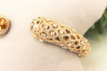 Load image into Gallery viewer, Citrine and Fancy Diamonds Cuff Bracelet, 14k Solid Gold, Moissanite Bracelet, Filigree Bracelet, Gift for her
