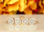 Load image into Gallery viewer, Diamond Circles Bolo Bracelet with Illusion setting in 14k Solid Gold, Natural Diamonds, Gift for her
