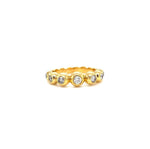 Load image into Gallery viewer, Bubble Design Diamonds Ring, Supporting Ring, Eternity Band, 14k Solid Gold, Natural Diamonds,  Perfect Gift For Her
