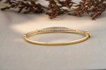 Load image into Gallery viewer, Diamond Bracelet in 14k Solid Gold, Sleek Charming Bracelet with Natural Diamonds, Gift for her
