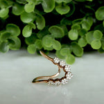 Load image into Gallery viewer, Vancki Diamond Ring, 14k Solid Gold, Natural Diamonds, Cocktail Ring, Gift for her, Unique Design

