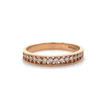 Load image into Gallery viewer, Round Diamond Band Ring, 14k Solid Gold, Supporting Diamond Band,  Natural Diamonds, Gift for her, Everyday Jewelry
