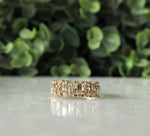 Load image into Gallery viewer, Baguette Diamond Wedding Band, Eternity Wedding Ring, 14k Solid Gold, Gift for Her, Natural Diamonds
