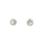 Load image into Gallery viewer, Kids Wheel Diamond Stud Earrings, 18k Solid Gold, Natural Diamonds, Kids Jewelry, Gift for toddlers, girls, and kids
