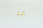 Load image into Gallery viewer, Kids Apple Diamond Stud Earrings, 14k Solid Gold, Natural Diamonds, Kids Jewelry, Gift for toddlers, girls and kids
