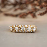 Load image into Gallery viewer, Solitaire Diamond Ring In 14k Solid Gold, Eternity Band With Natural Diamonds, Gift For Her
