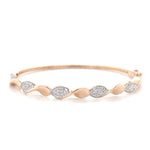 Load image into Gallery viewer, Twisted Wavy Diamond Bracelet, Natural Diamonds, 14k Solid Gold, Gift for her
