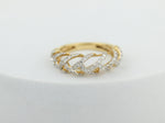 Load image into Gallery viewer, Weave Design Diamond Ring, Criss Cross Ring, 14K Solid Gold Band, Natural Diamonds, Gift for Her
