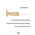 Load image into Gallery viewer, Dream Diamond Ring In 14kt Gold, Statement Ring With Natural Diamonds,  Inspirational Jewelry, Gift For Her
