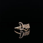 Load image into Gallery viewer, Dream Diamond Ring In 14kt Gold, Statement Ring With Natural Diamonds,  Inspirational Jewelry, Gift For Her
