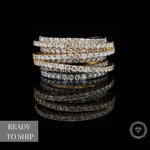 Load image into Gallery viewer, Wide Band Ring with multiple rows of Natural Diamonds, 14K Solid Gold, Cocktail Band, Gift for Her
