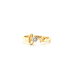 Load image into Gallery viewer, Diamond Love Ring In 14K Solid Gold, Proposal Ring With Natural Diamonds, Gift for Her

