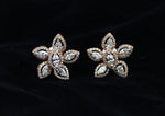Load image into Gallery viewer, Floral Marquise &amp; Round Diamond Stud Earrings, 14k Solid Gold, Natural Diamonds, Gift for her
