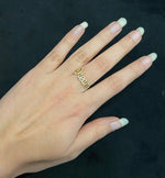 Load image into Gallery viewer, Dream Diamond Ring In 14kt Gold, Statement Ring With Natural Diamonds,  Inspirational Jewelry, Gift For Her
