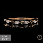 Load image into Gallery viewer, Twisted Wavy Diamond Bracelet, Natural Diamonds, 14k Solid Gold, Gift for her
