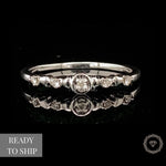 Load image into Gallery viewer, Dainty Diamond Ring in 14k Solid Gold, Natural Diamonds, Everyday Jewelry, Gift for her

