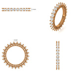 Load image into Gallery viewer, IGI Certified Lab grown diamond Eternity Band: 14k Solid Gold Wedding Stack Ring
