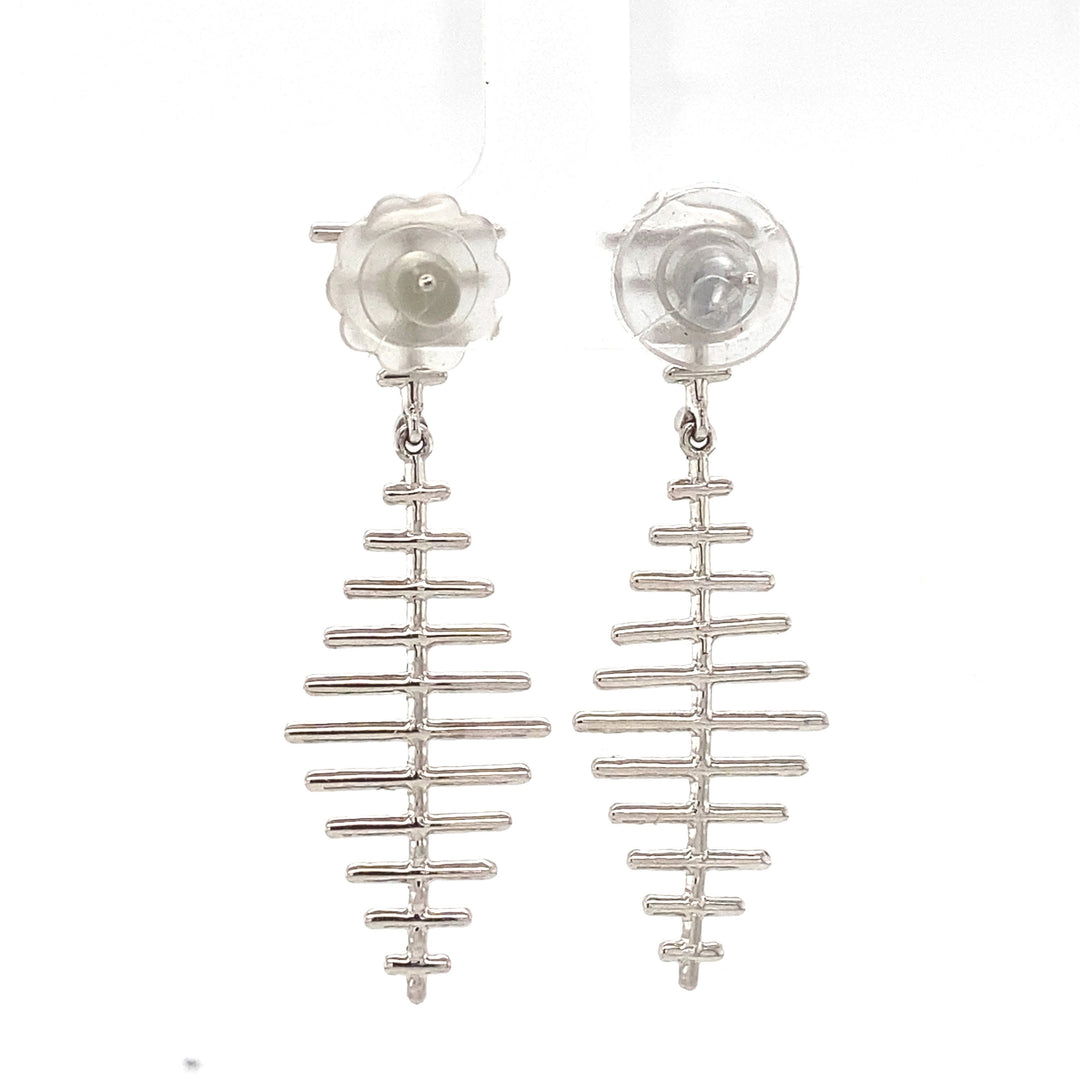 Dangle Diamond Earrings In 14k Solid Gold, ladder Chandelier Earrings With Natural Diamonds, Gift for her