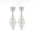 Load image into Gallery viewer, Dangle Diamond Earrings In 14k Solid Gold, ladder Chandelier Earrings With Natural Diamonds, Gift for her
