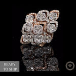 Load image into Gallery viewer, Cocktail Diamond Ring in 14k Solid Gold, Natural Diamonds, Gift for her
