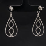 Load image into Gallery viewer, Dangle Diamond Earrings In 14k Solid Gold, Teardrop Chandelier Earrings With Natural Diamonds, Gift for her
