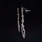 Load image into Gallery viewer, Dangle Diamond Earrings In 14k Solid Gold, Chandelier Earrings With Natural Diamonds, Gift for her
