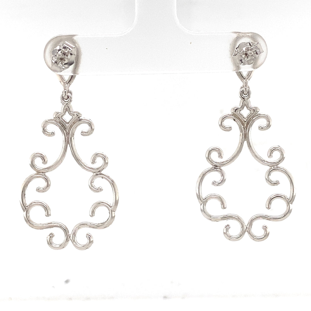 Dangle Diamond Earrings In 14k Solid Gold, Chandelier Earrings With Natural Diamonds, Gift for her