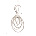 Load image into Gallery viewer, Dangle Diamond Earrings In 14k Solid Gold, Intertwined Earrings With Natural Diamonds, Gift for her
