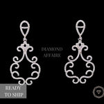 Load image into Gallery viewer, Dangle Diamond Earrings In 14k Solid Gold, Chandelier Earrings With Natural Diamonds, Gift for her
