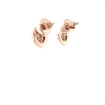 Load image into Gallery viewer, Eye shape Diamond Stud Earrings with Pink Enameling in 14k Solid Gold, Marquise &amp; Round Natural Diamonds, Gift for her
