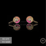 Load image into Gallery viewer, Kids Lollipop Diamond Stud Earrings, 14k Solid Gold With Enameling, Natural Diamonds, Kids Jewelry, Gift for toddlers, girls and kids
