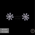 Load image into Gallery viewer, Kids Snowflake Diamond Stud Earrings, 18k Solid Gold, Natural Diamonds, Kids jewelry, Gift for toddlers, girls and kids

