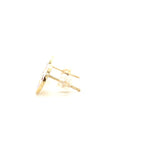 Load image into Gallery viewer, Kids Donut Diamond Stud Earrings, 14k Solid Gold With Enameling, Natural Diamonds, Kids jewelry, Gift for toddlers, girls and kids
