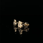 Load image into Gallery viewer, Kids Blossom Diamond Stud Earrings, 14k Solid Gold, Natural Diamonds, Kids jewelry, Gift for toddlers, girls and kids
