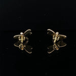 Load image into Gallery viewer, Kids Dragonfly Diamond Stud Earrings, 14k Solid Gold With Enameling, Natural Diamonds, Kids jewelry, Gift for toddlers, girls and kids
