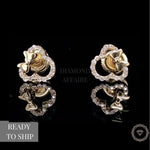 Load image into Gallery viewer, Kids Minnie Mouse Diamond Stud Earrings, 14k Solid Gold, Natural Diamonds, Kids jewelry, Gift for toddlers, girls and kids
