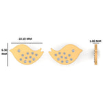 Load image into Gallery viewer, Kids Bird Diamond Stud Earrings, 14k Solid Gold, Natural Diamonds, Kids Animal jewelry, Gift for toddlers/girls/kids, Certified Jewelry
