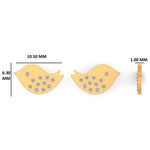 Load image into Gallery viewer, Kids Bird Diamond Stud Earrings, 14k Solid Gold, Natural Diamonds, Kids Animal jewelry, Gift for toddlers/girls/kids, Certified Jewelry
