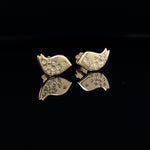 Load image into Gallery viewer, Kids Bird Diamond Stud Earrings, 14k Solid Gold, Natural Diamonds, Kids jewelry, Gift for toddlers, girls and kids
