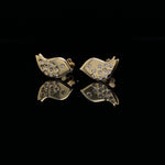Load image into Gallery viewer, Kids Bird Diamond Stud Earrings, 14k Solid Gold, Natural Diamonds, Kids jewelry, Gift for toddlers, girls and kids
