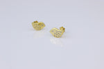 Load image into Gallery viewer, Kids Bird Diamond Stud Earrings, 14k Solid Gold, Natural Diamonds, Kids jewelry, Gift for toddlers, girls and kids
