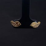 Load image into Gallery viewer, Kids Bird Diamond Stud Earrings, 14k Solid Gold, Natural Diamonds, Kids jewelry, Gift for toddlers, girls and kids
