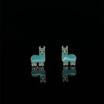 Load image into Gallery viewer, Kids Llama Stud Earrings, 14k Solid Gold With Enameling, Kids Jewelry, Gift for toddlers, girls and kids
