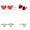 Load image into Gallery viewer, Teenager Floral Heart Diamond Stud Earrings, 14k Solid Gold With Enameling, Natural Diamonds, Gift for girls, Ready To Ship, HRD Certified
