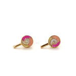 Load image into Gallery viewer, Kids Lollipop Diamond Stud Earrings, 14k Solid Gold With Enameling, Natural Diamonds, Kids Jewelry, Gift for toddlers, girls and kids
