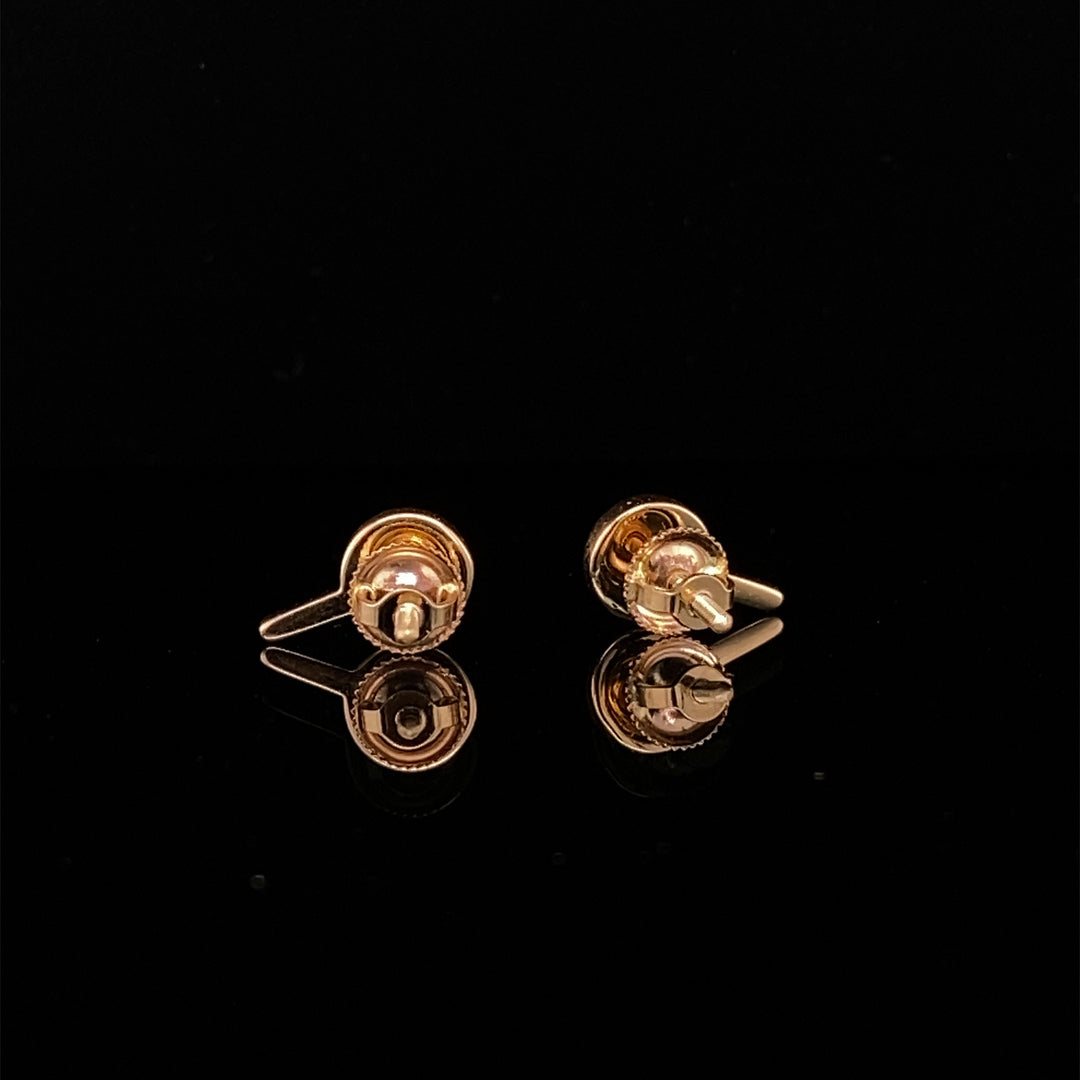 Kids Lollipop Diamond Stud Earrings, 14k Solid Gold With Enameling, Natural Diamonds, Kids Jewelry, Gift for toddlers, girls and kids